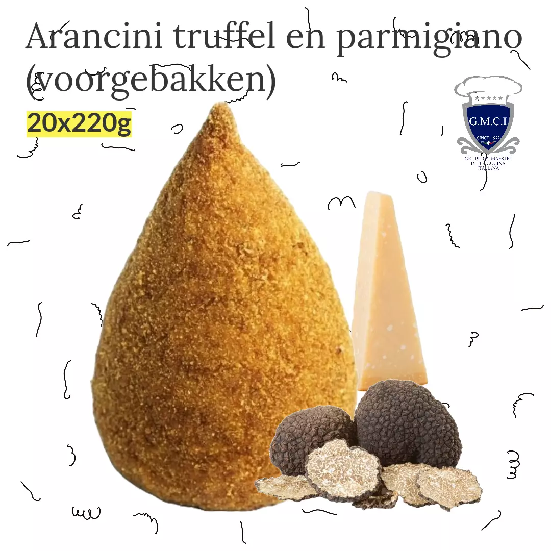 Arancini truffel en parmigiano (voorgebakken)